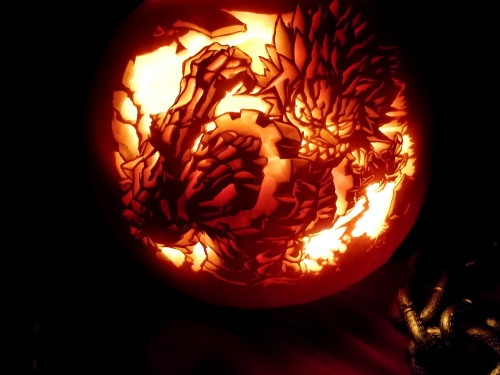 Happy Halloween!  It’s Kirishima’s unbreakable! It was super hard to carve because all those details