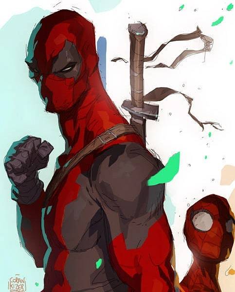 What If Deadpool taught Lil Spidey how to be a Hero. What kind of hero would petey be? Lol!--#deadpo