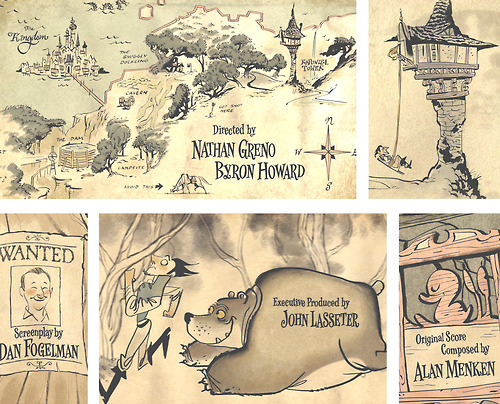 cartoonretro:  Beautiful drawings by Shiyoon K From the Tangled credit sequence. 