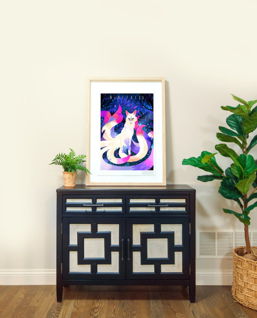 Hi Guys! So excited to show you my Ninetales! Available in 30X45 cm and 90X60 cm on Etsy.New color v