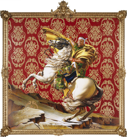 poetic-floetry:  micdotcom:  Kehinde Wiley is turning art history on its head — and every 20-something art lover should know his name  Born in Los Angeles in 1977, the African-American artist works within the boundaries set by the Old European portrait