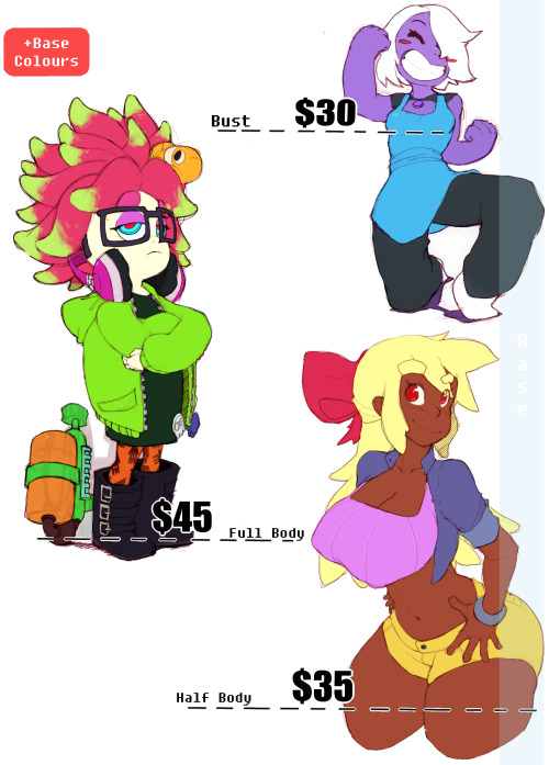 maiz-ken:  Hey guys now that i’m out of school for the summer i’m pleased to announce that summertime Commissions are now open! All of my other commission information, including prices, and terms can be found on [this page] So check that out and