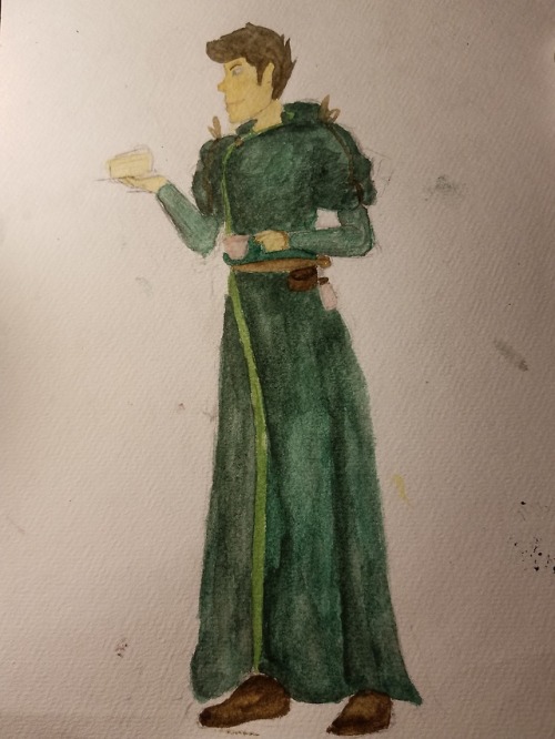 mysticdragonarts:A water colour alchemist Jake from @callmearcturus ’s Chamomile, Rosewater, a