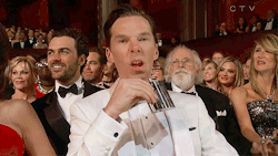 Benedict Cumberbatch at the Oscars 2015;