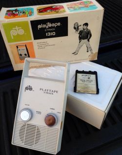 stereo-media:  The Playtape model 1310 2-track tape player: the best way to take your jams to the beach in 1967 or so.