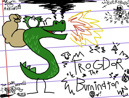 themutantspacedancer:  Real quick-like drawing made for Trogday 2023! 20 whole years of burnination… *sniff*… It’s almost enough to make a grown man cry!!! Ah-boo.. boohoo… DON’T LOOK AT ME!!