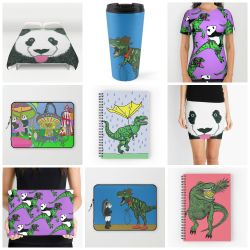 jurassic-panda:  Hello, we left Tumblr for a while but now we are back!! And hopefully to a brand new audience! We have partnered with brands based in the USA, Australia and France to bring you a unique range of made to order illustrative products that