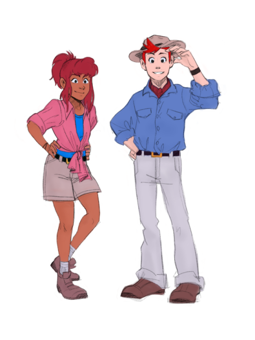kapukoki: I just watched Jurassic park movie, and I thought Gwen and David would look great in a pal