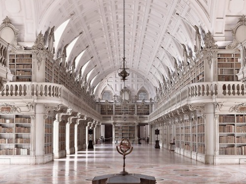 The library of the National Palace of Mafra (Portugal) is 88m long, and contains over 36,000 leather