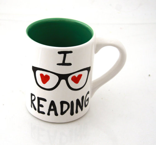 bookporn:  Reader handmade mugs by Lenny Mud Reading is my super power, reading hangover, I love reading, reading super power. 