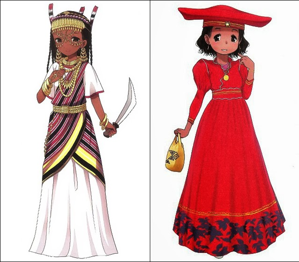  Traditional African attires (&lt;Sekai no MINZOKUISHO Zukan (世界の民族衣装図鑑)&gt; Japanese