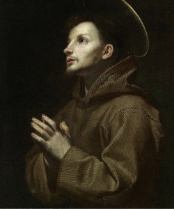 necspenecmetu:Lorenzo Lippi, Saint Francis, c. 1639