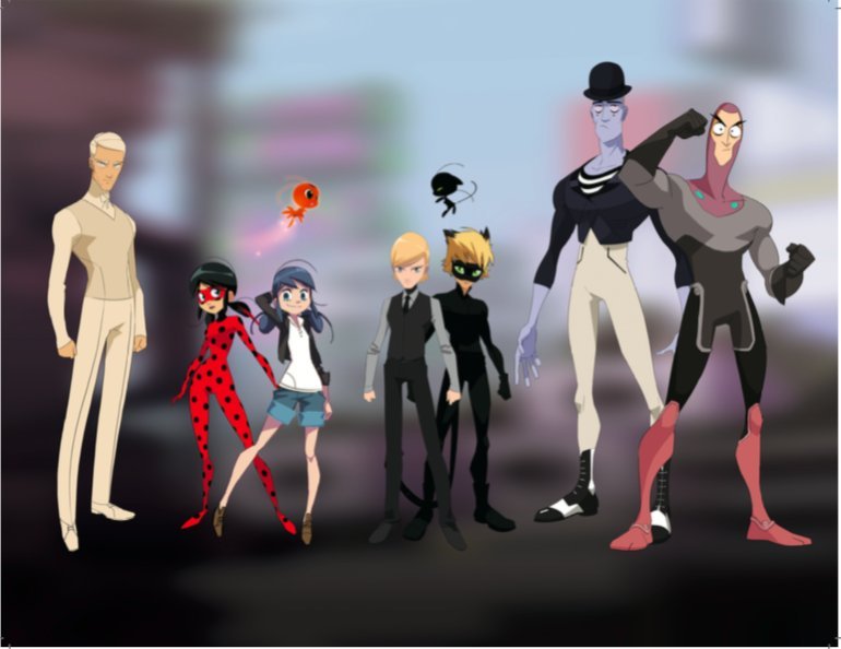 HeckYeah,Anime Ladybug! — Cast shot of the Artbook era PV cast from the...
