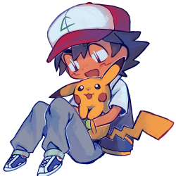 XXX malama-art:tiny ash and pikachu ^^ photo