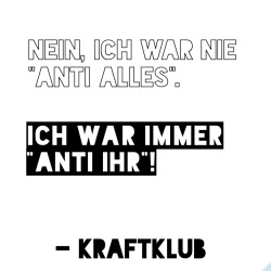 anti-ihr:  Kraftklub - Schüsse in die Luft