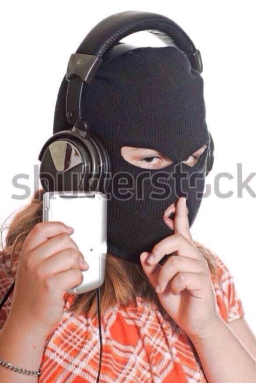 5-vor-12:  Listening to illegally downloaded music like