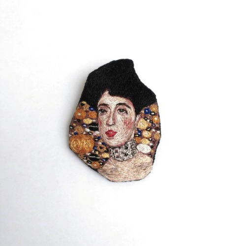 Porn photo sosuperawesome:  Embroidered Brooches by