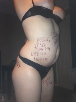 picsofmyslutwife:  Please reblog this if