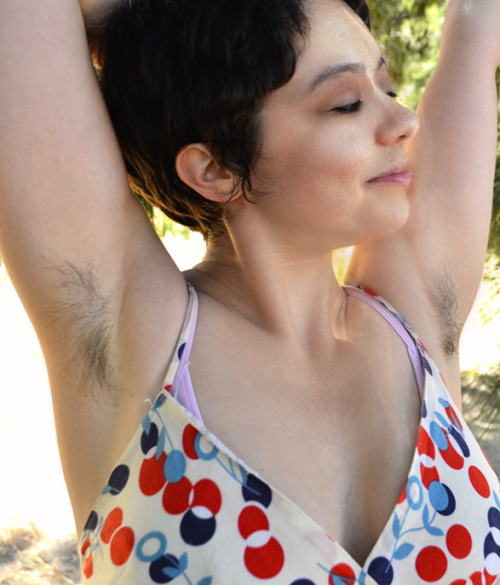 lovemywomenhairy:  Another hairy wood nymph!  Hairy