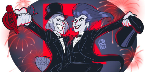 beecher-arts: “PREPARE FOR TROUBLE, WE’RE HERE TO THIEVE!!”“MAKE IT DOUBLE, ON NEW YEARS EVE!!” Figured it might be appropriate to redo something i did a couple years ago! HAPPY NEW YEARS, ALL OF YOU BEAUTIFUL PEOPLE!!! 