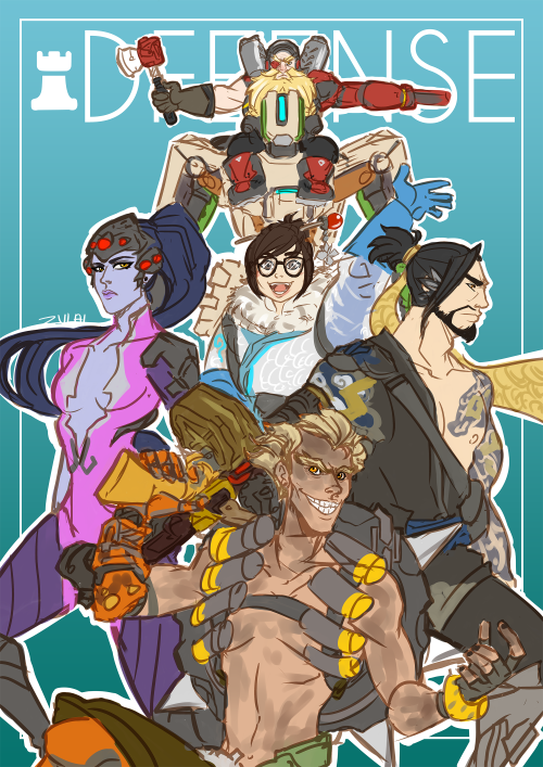 zulaidraws:I love Overwatch, I love every characters in this game so I draw them all(I will also sel