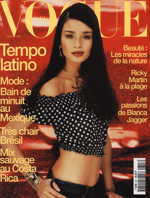 a-state-of-bliss:Vogue Paris May 2000 - Caroline Ribeiro by Ruven Afanador