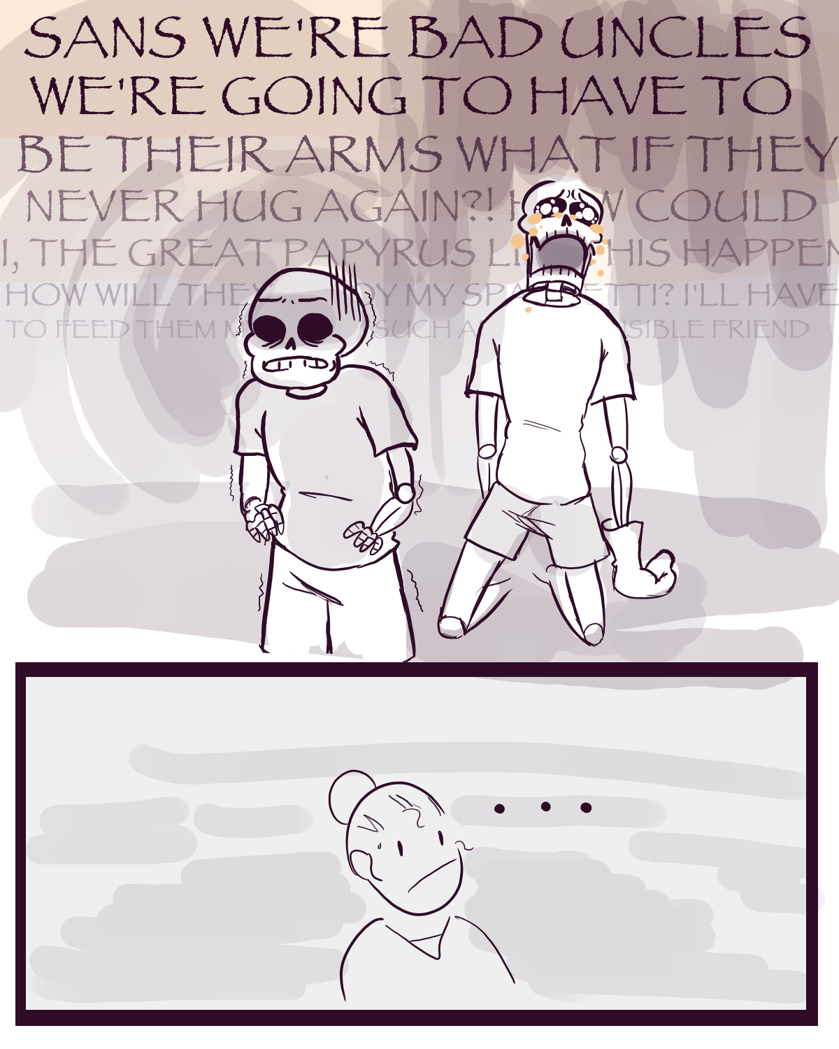 quicksilver26:  Don’t be like that, boys, Frisk just wanted to show you their cool