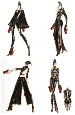 charactermodel:  Bayonetta character concepts