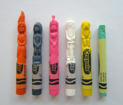 lightsigh:  Adventure Time carved crayons (via) 