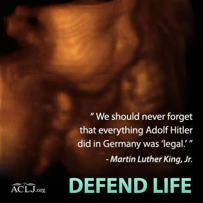 goandannouce:www.facebook.com/#!/theACLJ abortion is murder“Let us consider a more con