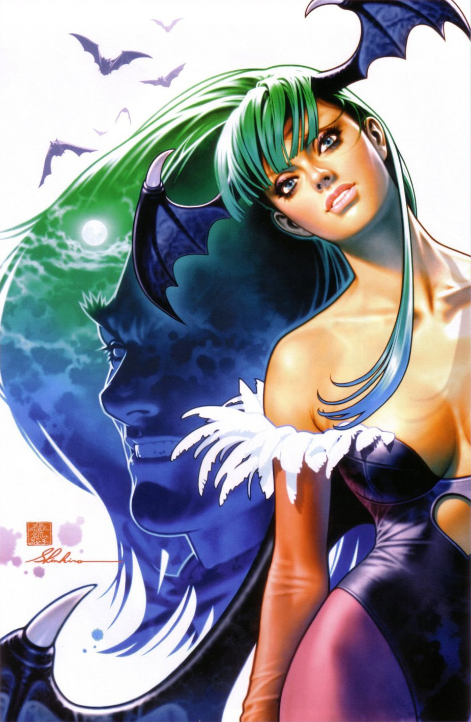 comicblah:  Morrigan by Shinkiro