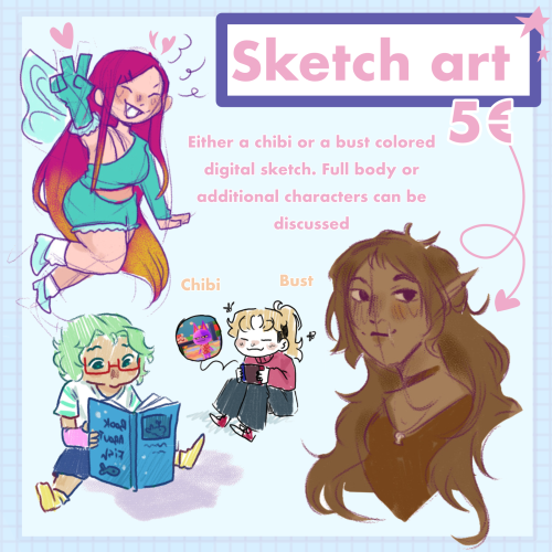 Hiii ! Long Stories Short I Need To Save Up Money And So I Offer You Art In Exchange Of. *drum Roll*