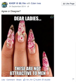 vanwynqarden: i saw this gross post on facebook,