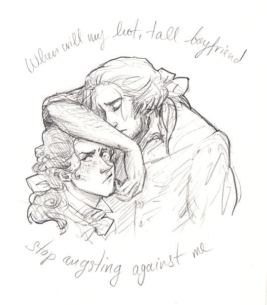 hamiltonshorn:  when will my hot tall boyfriend stop angsting against me… it was