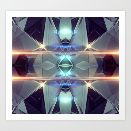 Abstract angular glow by Peggie Prints