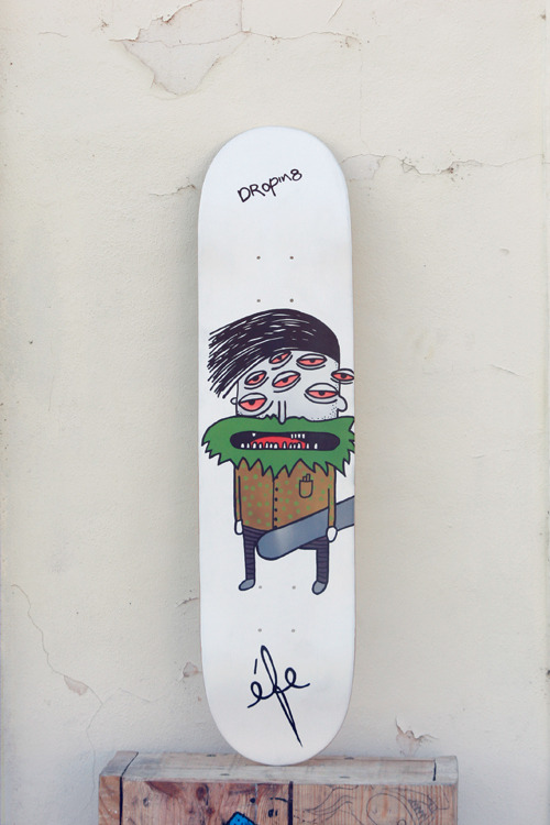 thedailyboard:  &ldquo;Dropin8&rdquo; skateboard deck by éfe The Daily Board:  follow 