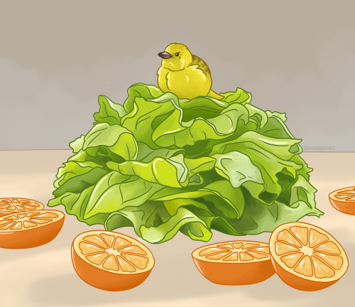 Salad King! Commission for @no-thanks-im-stuffed - thank you for sharing your wonderful salad king w