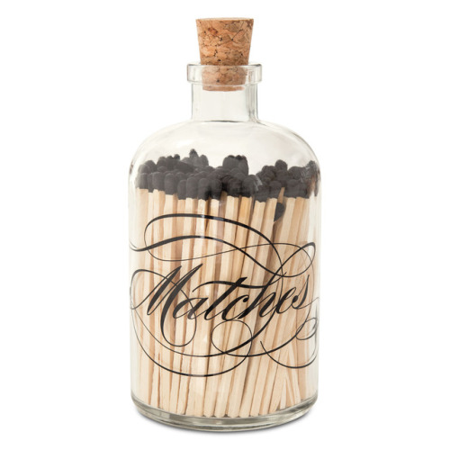 Skeem Design’s matches come in jars with attitude.