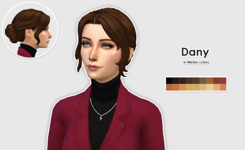 Stephanine’s Dany hair in NikSim ColorsHeyy ! Here’s a new recolor for today ! It’s Dany from @steph