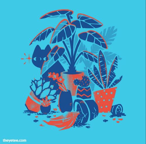 HORTICULTURE HORROR -is up today on theyetee.com! This is the only chance to get a screenprinted ver