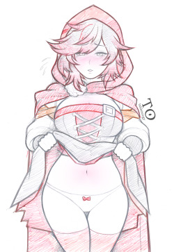 needs-more-butts:  tabletorgy:    Ruby sure grew up between Volume 3 and 4…  (actually I just wanted to draw someone lifting up her dress)    Goodamn that’s hot   &lt; |D’‘‘