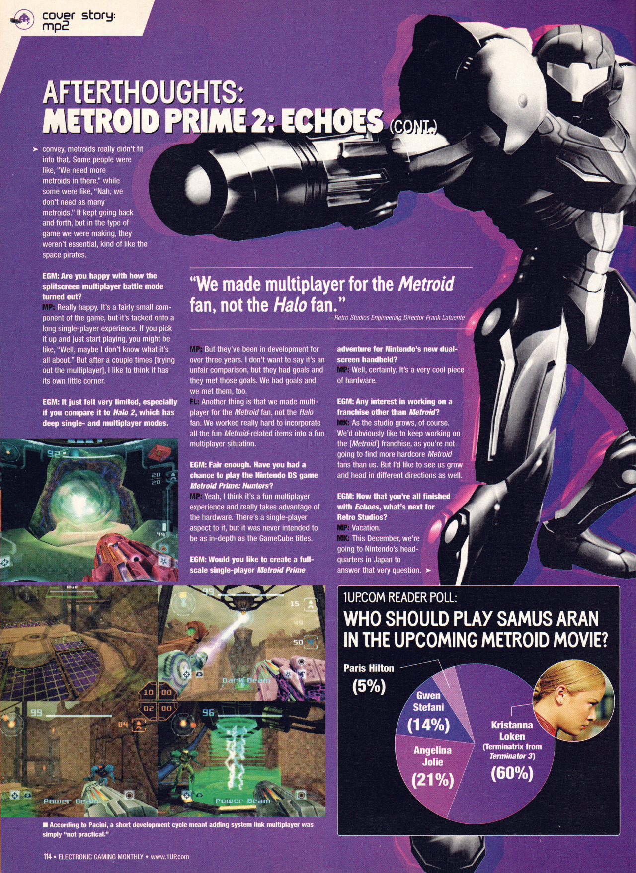 EGM #187
A big feature and interview on Metroid Prime 2: Echoes.