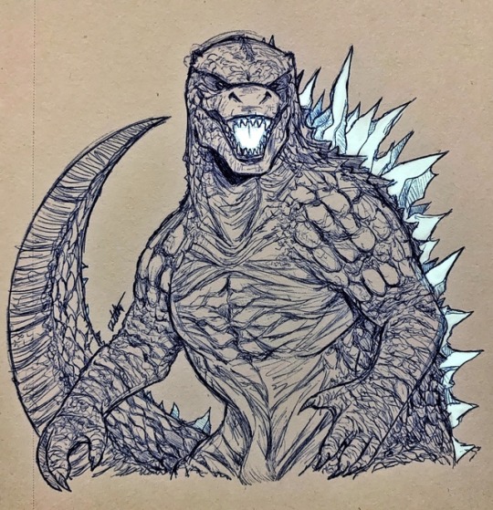 Godzilla drawing