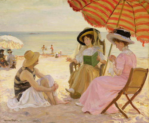 Alfred Victor Fournier - The Beach - 1909