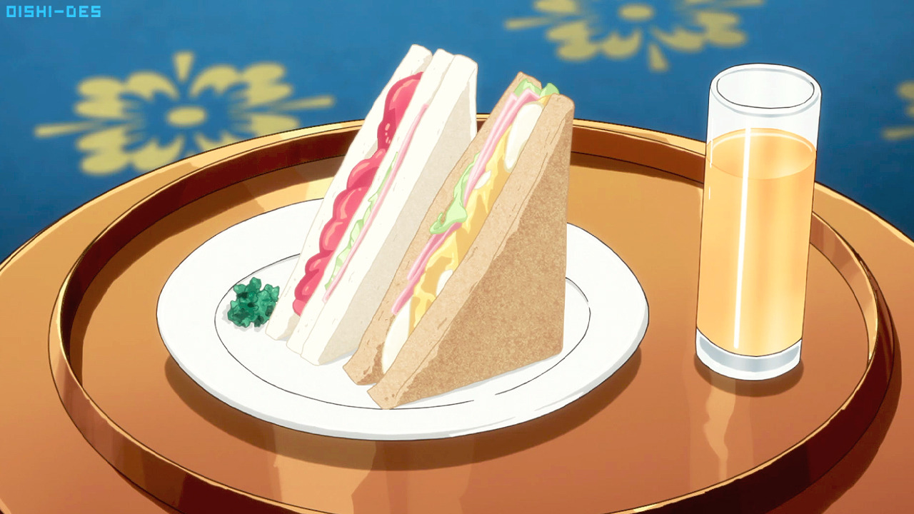 Oishii~desu ‣ Anime Food — Sandwiches & Orange Juice - That Time I Got...