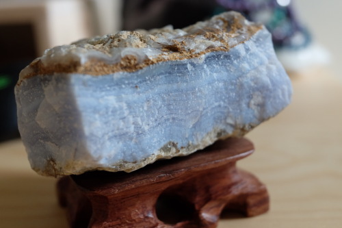 unearthedgemstones:Who wants a bite of this blue lace agate sandwich?