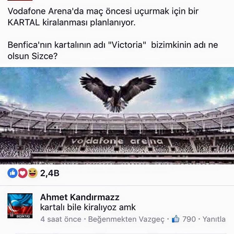 Vodafone Arena'da maç...