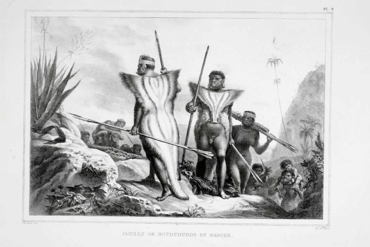 Illustration of Brazilians, from Voyage Pittoresque Et Historique Au Bresil, by Jean