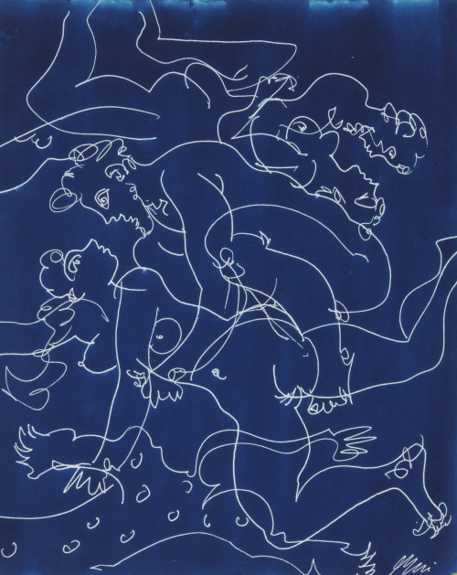 thunderstruck9:Hans Erni (Swiss, 1909-2015), Figure Study. Tempera and scratch technique on paper, 3