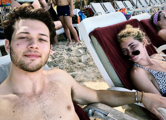 theclassymike:   Leo Howard enjoying vacation with his girlfriend.   
